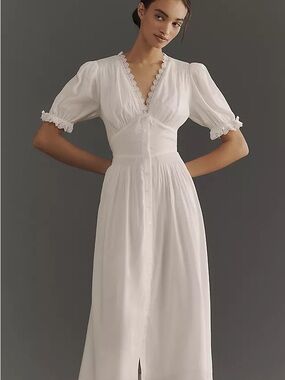 Reformation | Dresses | Reformation Samara Linen Dress White Size | Poshmark